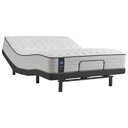 Queen 12" Firm Tight Top Encased Coil Mattress and Ease 3.0 Adjustable Base